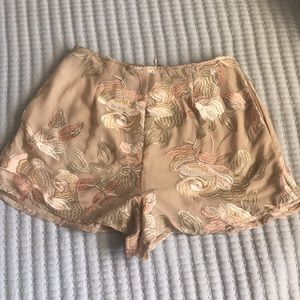 NEW ShowMeYourMuMu Gold/Beige Shorts